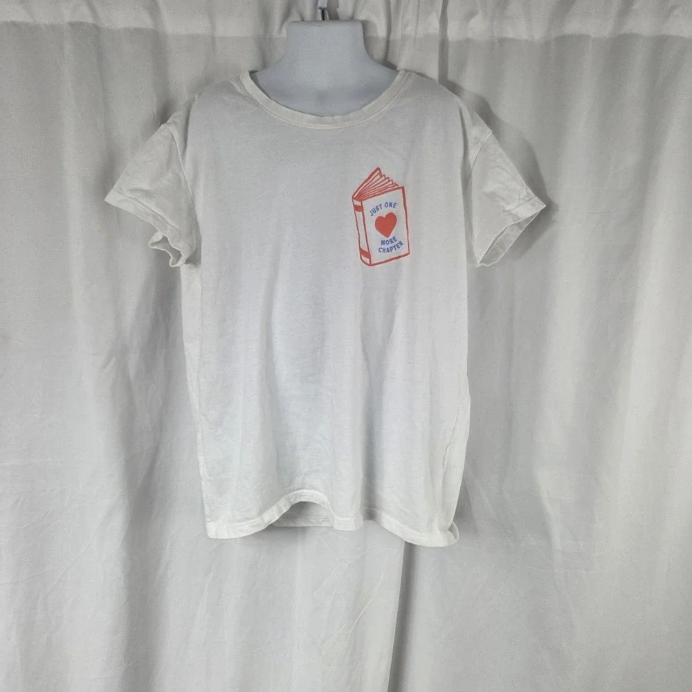Old Navy Girls Size XL Short Sleeve Graphic T Shirt White